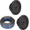 Kicker (2) 48CWRT84 CompRT 8" Subwoofer, DVC, 4-ohm - Includes Speaker Wire view 1
