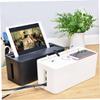 BRIGHTFUFU Wire Storage Box for Charger Cables and Power Strips Ps Black view 4