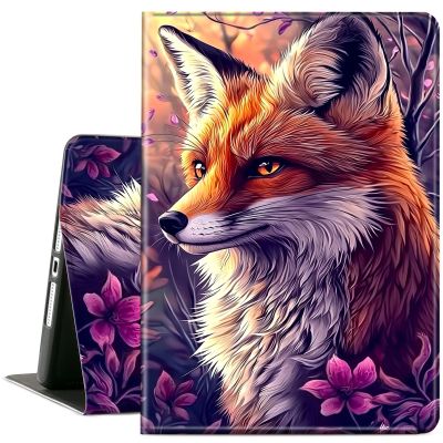 ACWDMKH Case for Microsoft Surface Pro 11/10 / 9 13 Inch,PU Leather Cute Slim Folio Adjustable Stand Cover Case for Surface Pro 11th Edition AI,Cute Fox Forest