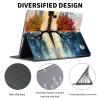 ACWDMKH Case for Microsoft Surface Pro 11/10 / 9 13 Inch,PU Leather Cute Slim Folio Adjustable Stand Cover Case for Surface Pro 11th Edition AI,Tree Autumn Winter view 2