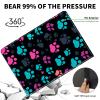 ACWDMKH Case for Microsoft Surface Pro 11/10 / 9 13 Inch,PU Leather Cute Slim Folio Adjustable Stand Cover Case for Surface Pro 11th Edition AI,Green Pink Footprint view 4