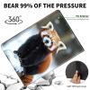 ACWDMKH Case for Microsoft Surface Pro 11/10 / 9 13 Inch,PU Leather Cute Slim Folio Adjustable Stand Cover Case for Surface Pro 11th Edition AI,Cute Raccoon Winter view 4