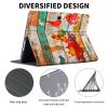ACWDMKH Case for Microsoft Surface Pro 11/10 / 9 13 Inch,PU Leather Cute Slim Folio Adjustable Stand Cover Case for Surface Pro 11th Edition AI,Wood World Map view 2