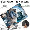 ACWDMKH Case for Microsoft Surface Pro 11/10 / 9 13 Inch,PU Leather Cute Slim Folio Adjustable Stand Cover Case for Surface Pro 11th Edition AI,Dream Catcher Wolf view 4