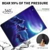 ACWDMKH Case for Microsoft Surface Pro 11/10 / 9 13 Inch,PU Leather Cute Slim Folio Adjustable Stand Cover Case for Surface Pro 11th Edition AI,Moon Blue Wolf view 4