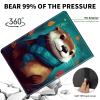 ACWDMKH Case for Microsoft Surface Pro 11/10 / 9 13 Inch,PU Leather Cute Slim Folio Adjustable Stand Cover Case for Surface Pro 11th Edition AI,Cute Otter Green view 4