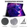 ACWDMKH Case for Microsoft Surface Pro 11/10 / 9 13 Inch,PU Leather Cute Slim Folio Adjustable Stand Cover Case for Surface Pro 11th Edition AI,Purple Glitter Wolf view 2