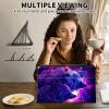 ACWDMKH Case for Microsoft Surface Pro 11/10 / 9 13 Inch,PU Leather Cute Slim Folio Adjustable Stand Cover Case for Surface Pro 11th Edition AI,Purple Glitter Wolf view 3