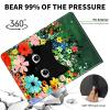 ACWDMKH Case for Microsoft Surface Pro 11/10 / 9 13 Inch,PU Leather Cute Slim Folio Adjustable Stand Cover Case for Surface Pro 11th Edition AI,Black Cat Flower view 4