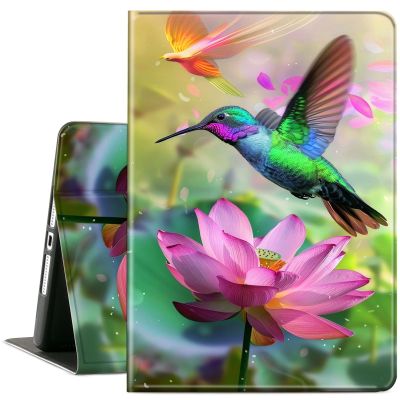 ACWDMKH Case for Microsoft Surface Pro 11/10 / 9 13 Inch,PU Leather Cute Slim Folio Adjustable Stand Cover Case for Surface Pro 11th Edition AI,Hummingbird Lotus