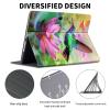 ACWDMKH Case for Microsoft Surface Pro 11/10 / 9 13 Inch,PU Leather Cute Slim Folio Adjustable Stand Cover Case for Surface Pro 11th Edition AI,Hummingbird Lotus view 2