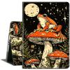 ACWDMKH Case for Microsoft Surface Pro 11/10 / 9 13 Inch,PU Leather Cute Slim Folio Adjustable Stand Cover Case for Surface Pro 11th Edition AI,Orange Frog Mushroom view 1