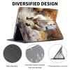 ACWDMKH Case for Microsoft Surface Pro 11/10 / 9 13 Inch,PU Leather Cute Slim Folio Adjustable Stand Cover Case for Surface Pro 11th Edition AI,Watercolor Horse view 2