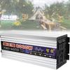 1000W/2000W/3000W/4000W/5000W/6000W/8000W Pure Sine Wave Power Inverters 12V 24V 48V 60V DC to 110V 230V AC with 2 AC Outlets LCD Display for Home RV Solar System Car,8000W-24Vto220V view 1