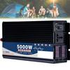 1600W/2200W/2600W/3000W/4000W/5000W/6000W/7000W/8000W Pure Sine Wave Power Inverter 12V/24V/48V/60V DC to 110V /230V AC Converter with 2 AC Outlets for Car RV,5000W-48Vto220V view 1