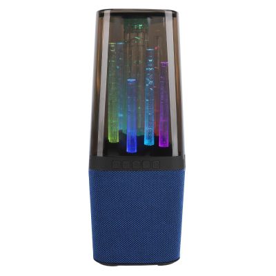 Clear Sound Performance Portable Speaker with RGB Lighting Effects for Outdoor Party, Desktop, ABS Material, 5.2, AUX, and USB Port (Blue)