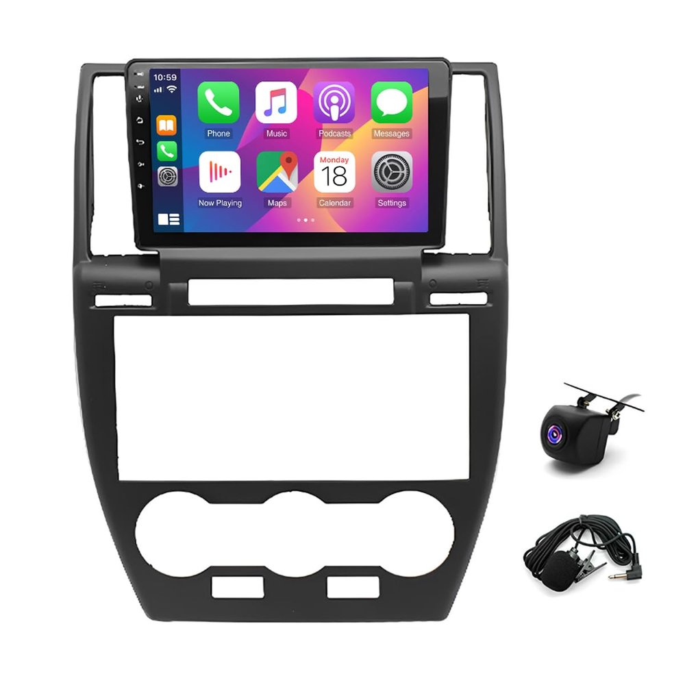 Double Din Car Stereo Radio Screen for Land Rover Freelander 2 2007-2012 Car Audio Receivers with Wireless CarPlay Android Auto 9 Inch Touchscreen Bluetooth Backup Camera SWC Mirror Link FM/AM,2G 32G