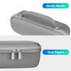 BOVKE Carrying Case Compatible with Beats Pill x Kim Kardashian - Wireless Bluetooth Speaker, Beats Pill Portable Speaker Holder Bag with Extra Mesh Pocket for Charging Cables, Light Gray view 3