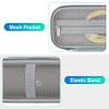BOVKE Carrying Case Compatible with Beats Pill x Kim Kardashian - Wireless Bluetooth Speaker, Beats Pill Portable Speaker Holder Bag with Extra Mesh Pocket for Charging Cables, Light Gray view 4