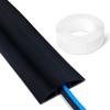 Amazon Basics Floor Cord Cover, 6ft Length, 2.6" Diameter, Cable Protector, Black view 1