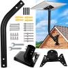 Mount for Starlink Gen 3, Adjustable Gen 3 Pipe Adapter for Starlink, Wall/Roof Mount for Starlink Internet Satellite Kit,Mounting Kit for Starlink, Compatible with V3 Standard Dish view 1