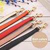 uxcell 25.59 Inch PU Leather Short Bag Strap with Clasp, Purse Handles Handbags Replacement Straps for Clutch Bag Underarm Bags, Dark Green, Silver Buckle view 4
