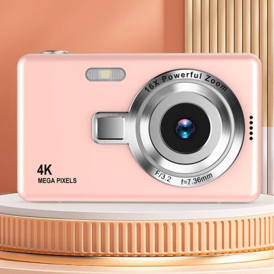 Digital Camera 1080P HD Photography 2.4 inch LCD 48MP Electronic Stabilization 16X Digital Camera CCD Student Portable Digital Camera Compact Camera Take Photos and Videos