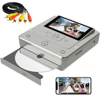 VHS to DVD Recorder, TV to USB Device or SD Card or HDD Recorder, Smart Phone WiFi to DVD/USB/SD/HDD Copy, WiFi APP Media RecorderComes with 10 Free DVD-R