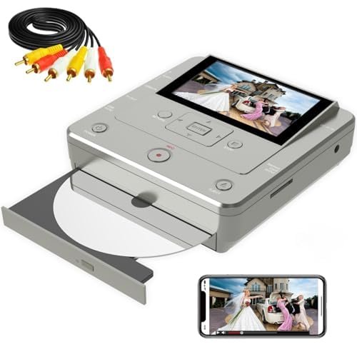 VHS to DVD Recorder, TV to USB Device or SD Card or HDD Recorder, Smart Phone WiFi to DVD/USB/SD/HDD Copy, WiFi APP Media RecorderComes with 10 Free DVD-R 