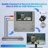 VHS to DVD Recorder, TV to USB Device or SD Card or HDD Recorder, Smart Phone WiFi to DVD/USB/SD/HDD Copy, WiFi APP Media RecorderComes with 10 Free DVD-R  view 3