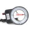 Lab Microscope Accessories Adjustable Blu-ray LED Microscope Ring Light Illuminator LED Ring Light with Adjust USB DC 5V(White with Adapter) view 2