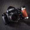 Wood Wooden Camera Hand Grip for 67ii 6X7 6 * 7 67 ii 2 Left Hand Handle Holder Metal Bracket (Red Sandalwood) view 4