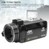 Acouto 4K Video Camera Camcorder 3 Inch 56MP HD Vlogging Camera with Microphone Stabilizer Wide Angle Lens view 4