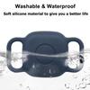 VAEKNVG 4PCS Waterproof Dog Collar Holder for Tile Mate 2024/ Mate 2022 Tracker, Soft Silicone Skin Cover Shock-Absorbing Protective Cover for Dog, Cat, Pets Necklace (4 Packs Black) view 3