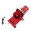 Industrial Sound Light Alarm, LED Safety Horn Alarm 120DB IP65 Outdoor Marine Warning Siren for Quarry, Mine, Railroad Crossing view 1