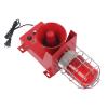 Industrial Sound Light Alarm, LED Safety Horn Alarm 120DB IP65 Outdoor Marine Warning Siren for Quarry, Mine, Railroad Crossing view 3