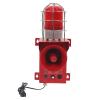 Industrial Sound Light Alarm, LED Safety Horn Alarm 120DB IP65 Outdoor Marine Warning Siren for Quarry, Mine, Railroad Crossing view 4