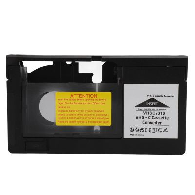 VHS C Tape Cassette Adapter for Camcorders, Motorized VHS Cassette Converter with Recording Playback, for S VHS C and for S VHS Tapes, for All 1.2Mm Standard Tapes