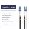 lidkew Fiber Patch Cable LC/UPC to LC/UPC Single Mode Duplex Outdoor Armored Fiber Optic Cable Jumper Optical Patch Cord,150M/492FT 9/125m, TPU LSZH Black view 3