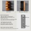 Wood Wooden Camera Hand Grip for Pentax 67 6X7 6 * 7 Right Hand Handle Holder (Red Sandalwood) view 2
