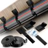 Cable Management Kit  40 Self-Adhesive Hook and Loop Ties with 2 Extension Straps  Made with 3M Tape, Back-Sticky Cord Organizer for Under Desk, Wall, Home, Office  Adjustable Wire Holders (Black) view 1