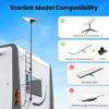 Starlink Gen 3 RV Ladder Pole Mount Kit FlagPole Mount for Starlink Gen 3- Fits 0.98 to 1.25 Inch Round Ladder Rails view 3