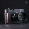 Wooden Wood Hand Grip + Aluminum Alloy Baseplate QR L Handle for M11 M11P M11M Camera (Ebony + Black Base) view 2