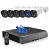 130Wide Angle & 2-Way AudioOutdoor Security Camera System, White IP Wired Cameras, 4K Video Surveillance Systems, Surveillance DVR Kits view 1