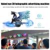 Portable 3D Hologram LED Fan, Advertising Projector, WiFi Hologram Display Projector for Shop, Bar, Christmas Halloween Advertising Display Events,2PCS view 2