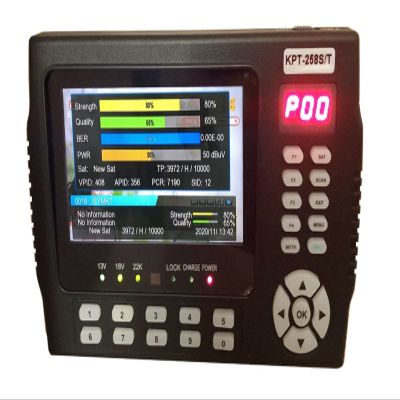 KYKYK Satellite Finder Satellite Signal Meter DVB-S2 DVB-T/T2 DVB-C Combo Digital Satellite Meter Finder H.265 Vs Kpt716ts Ws-6933 ST-5150 KPT-258ST S/T