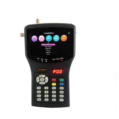 KYKYK Satellite Finder Satellite Signal Meter 4.3" Handheld Combo Satellite Finder DVB-S2+T2+C Receiver Kpt- 265ST+ CCTV Monitor DVB-S/S2 MP4 Hevc(H.265) AVS+(Kpt 265st)