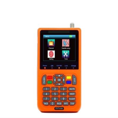 KYKYK Satellite Finder Satellite Signal Meter V9 Finder Supports H.265 Satellite Finder LCD Digital Satellite Signal Finder Meter Satfinder Vs Ws6933(Yellow)