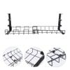 FOYTOKI Under Desk Cord Organizer Wire Management Tray Hooks for Cables and Adapters Cable Storage Rack for Office Desk Easy to Install Screws view 3