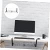 FOYTOKI Under Desk Cord Organizer Wire Management Tray Hooks for Cables and Adapters Cable Storage Rack for Office Desk Easy to Install Screws view 4